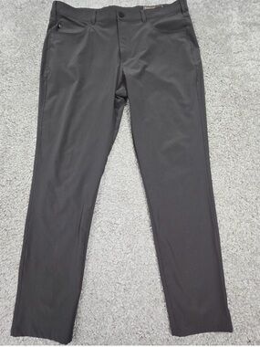 Mizzen+Main‎ Mens Helmsman Pants Gray Slim Performance Stretch Size 38x32 Office